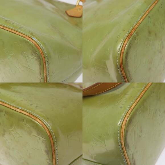 LOUIS VUITTON Monogram Vernis Houston Hand Bag Baby Blue M91005 - Picture 10 of 13